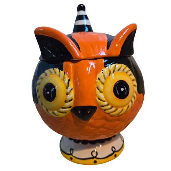 johanna parker Other - Johanna Parker & Magenta ceramic Halloween owl lidded canister